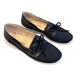 Croft and Barrow Women's Navy Ortholite Comfort Boat Shoes/Loafer Beach EUC 9.5M